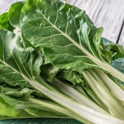 Préparation des bettes.