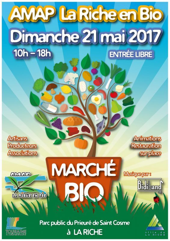 Marché bio de l'AMAP La Riche en Bio 2017